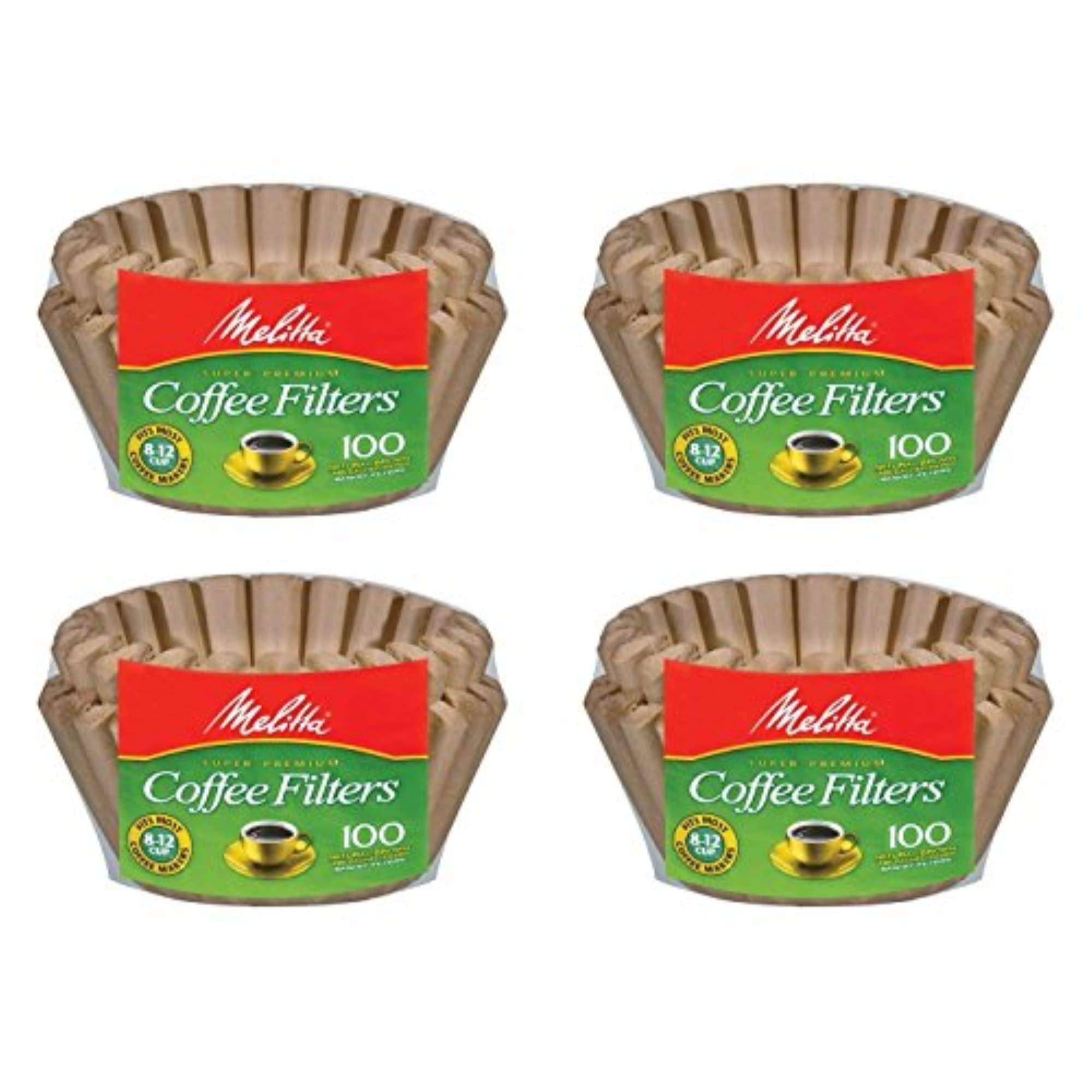 Melitta Melitta 8-12 Cup Basket Filter Paper (Natural Brown, 400 Count)