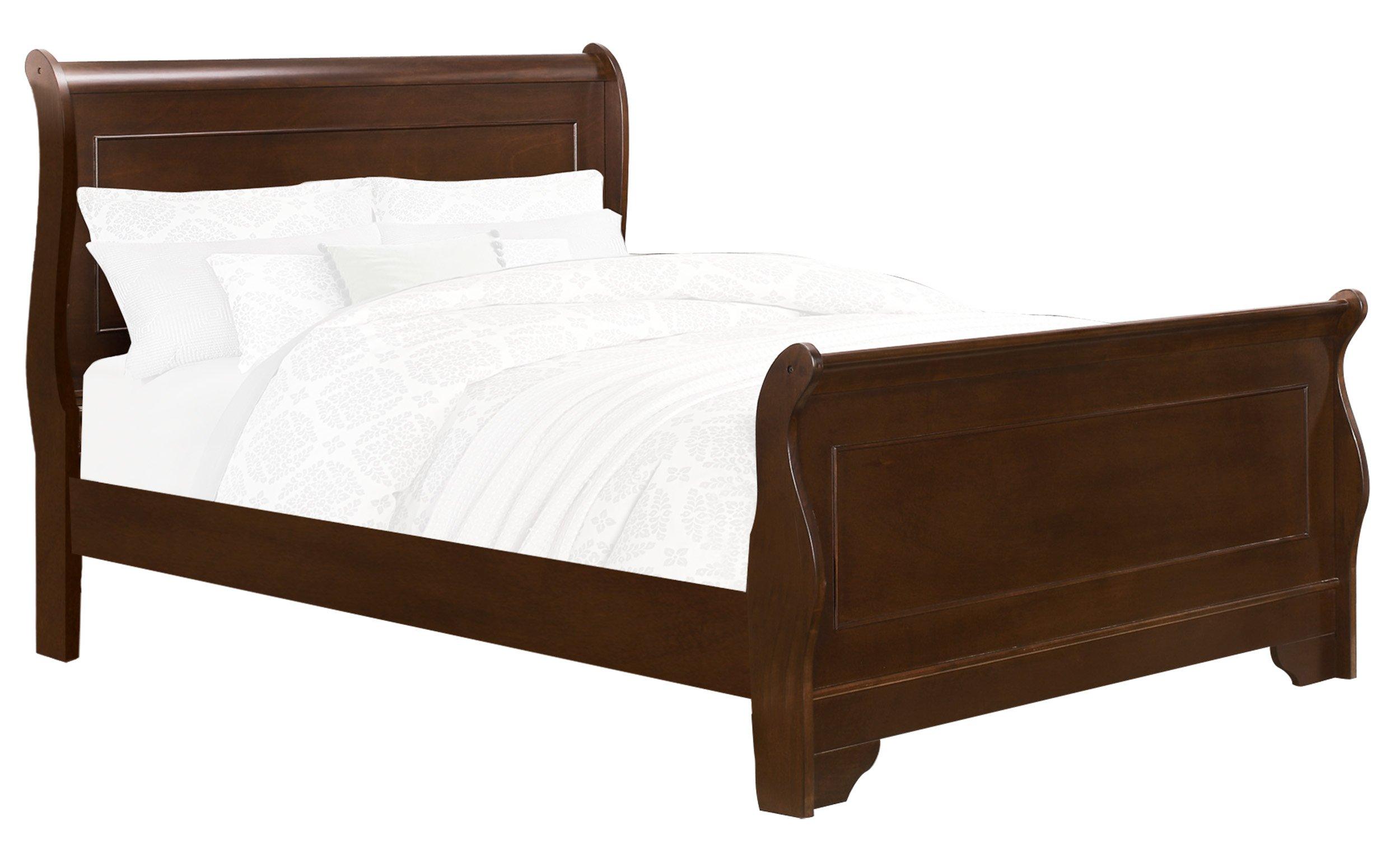 Homelegance Homelegance Abbeville Full Sleigh Bedframe, Cherry