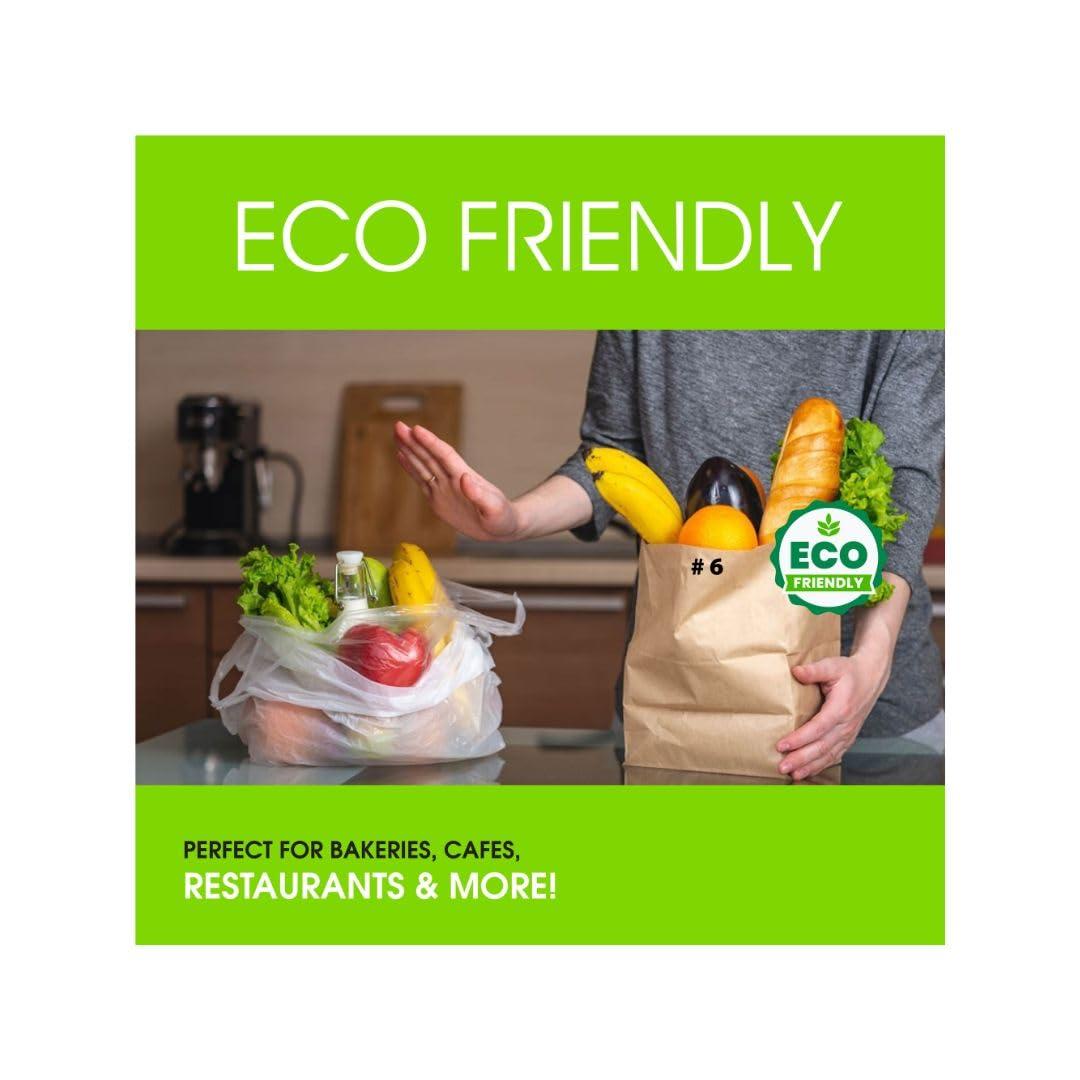 Excellent Packaging & Printing Inc Excellent 200 Pack Brown Paper Bags, 8Lbs Capacity Medium Kraft Paper Lunch Bags, Paper Grocery Bags Bulk, Storage Bags for Party Favor, Snacks, Crafts, Lunch (5.9\"x3.5\"x11\")