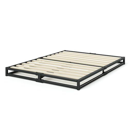 Zinus Zinus Joseph Low Profile 6 Inch Platform Bed Frame, Wood Slat Support, No Box Spring Needed, Eco Friendly WonderBox(TM) Packaging, Easy Assembly, Black, Twin