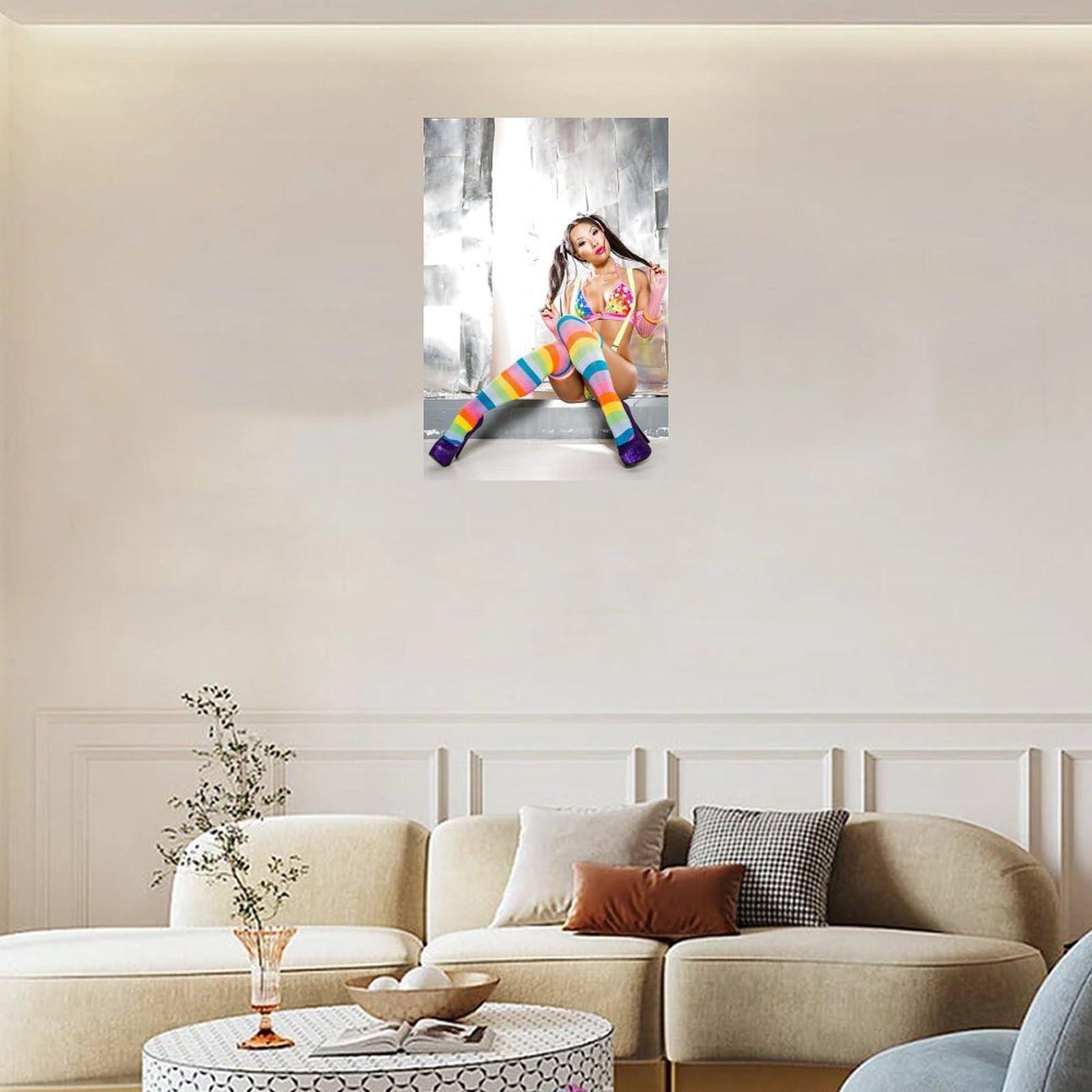 HomeLoft Basics Famous Actor ASA Akira Sexy Model Poster 4Wall Poster Art Canvas Printing Living Room Office Bedroom Aesthetic Poster 12x18inch(30x45cm) Unframe-style