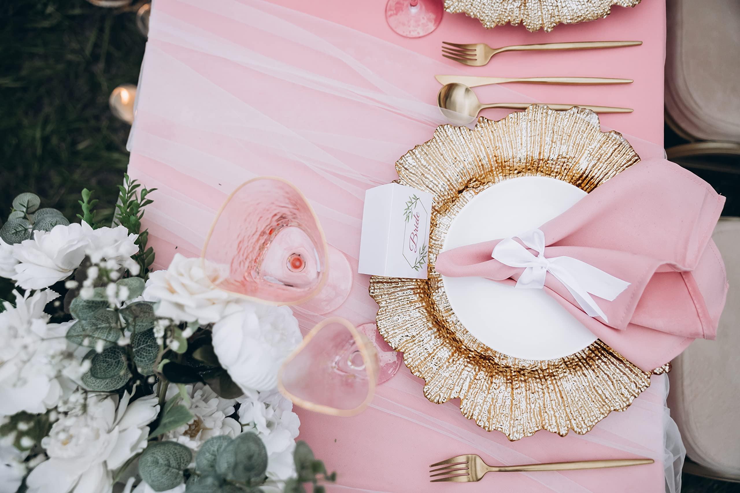 Simply Elegant Simply Elegant Antique Look Plastic Charger Plate | Service Plate for Parties, Dinner, Weddings, Quinceaneras and Events | 13 inch Diameter | Mustard- Gloss Finish | Set of 12