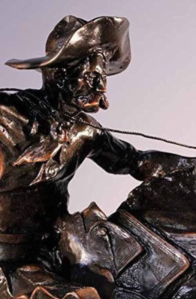 LIFETIME INTERNATIONAL INC LIFETIME INTERNATIONAL INC American Handmade Bronze Sculpture Statue Bronco Buster By Frederic Remington Regular Size 24" Inches Tall