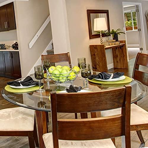Fab Glass and Mirror 24\" Inch Round Glass Table Top 3/4\" Thick Tempered Beveled Edge by Fab Glass and Mirror