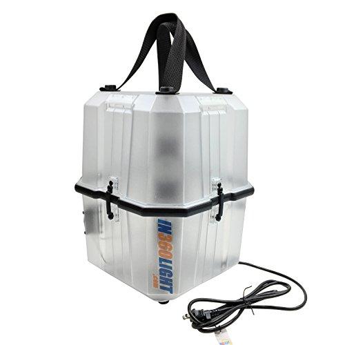 In360Light Portable LED Work Light 20,000 Lumens, Professional Lighting Dispersed in 360 Degrees, Weather Resistant Durable Indoor Outdoor Use with Telescoping Tripod Stand