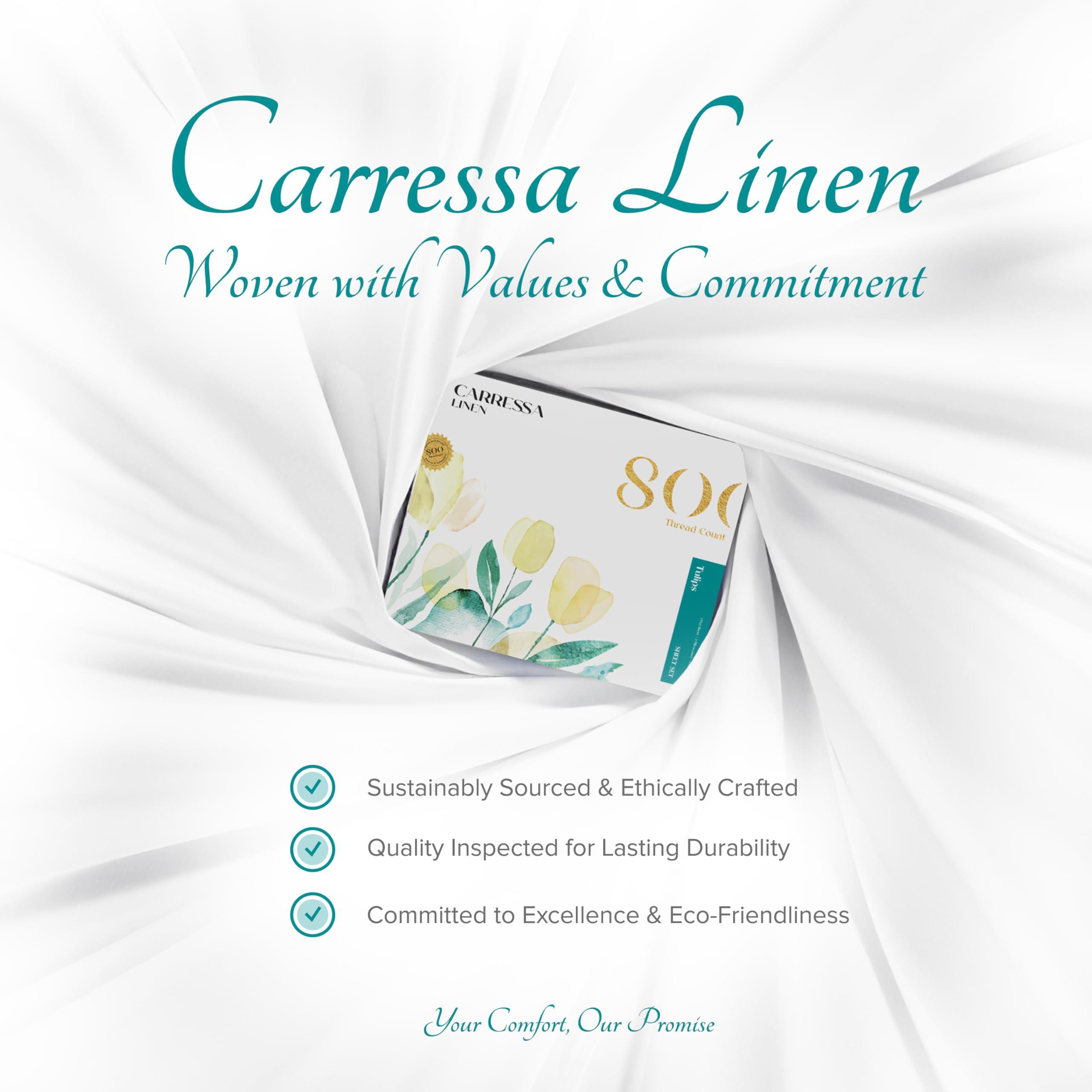 Carressa Linen Carressa Linen 100% Egyptian Cotton Split King Sheets Sets for Adjustable Bed - 800 Thread Count 5 PC Top Split King Sheet for Sleep Number Bed, Soft Cooling Sheets, Fits Mattress Upto 18\" - Dark Grey