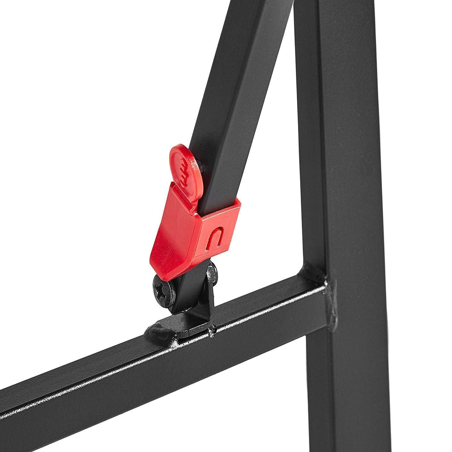 Amazon Basics Amazon Basics Bed Frame with Storage, Foldable Metal Platform, Sturdy Steel, No Box Spring Needed, 18 Inches High, Tool-Free Setup, Queen Size, Black