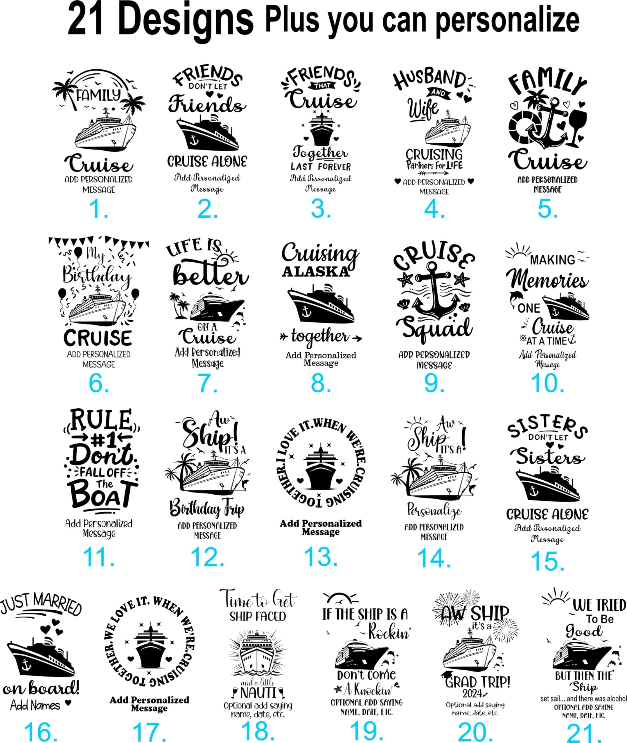 Krista Custom Creations Personalized Custom Magnetic Cruise Door Sign Banner, Large Ship Door Decoration for Stateroom, Vacation, Birthday, Anniversary, Holiday, Flag Magnet, several sayings available