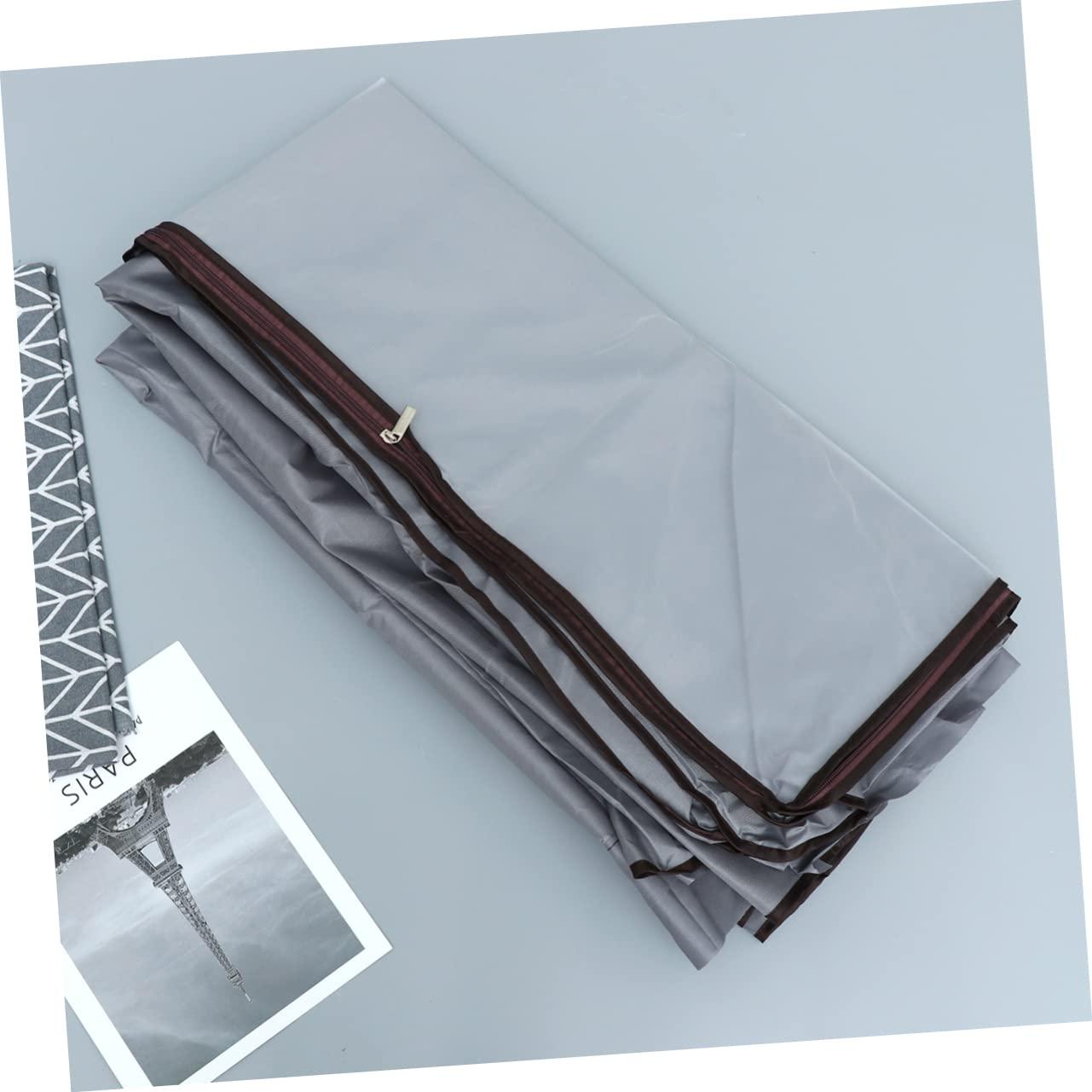 Amosfun Amosfun Cover Clothes Rack Clothes Hanger Cover Wardrobe Cover Hanging Garment Bag Gray/medium Size