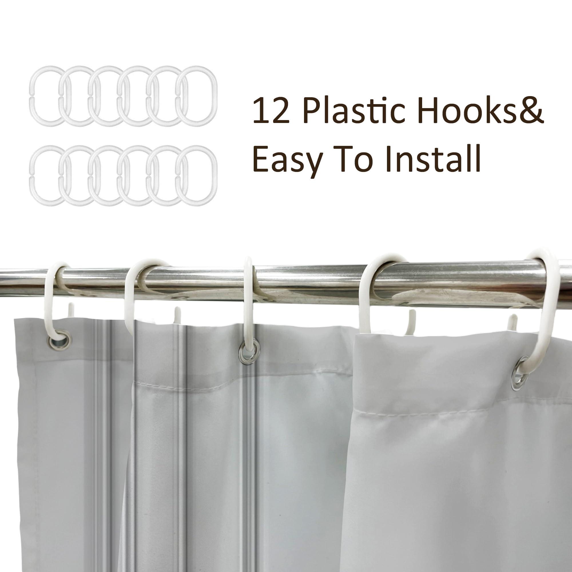 Newsely Newsely Funny Monkey Shower Curtain 60Wx72H Inch Animal Chimpanzee in Bathtub Black White Wildlife Cool Modern Shower Curtain Bathroom Set Boys Men Waterproof Bath Decoration Accessories Home Decor