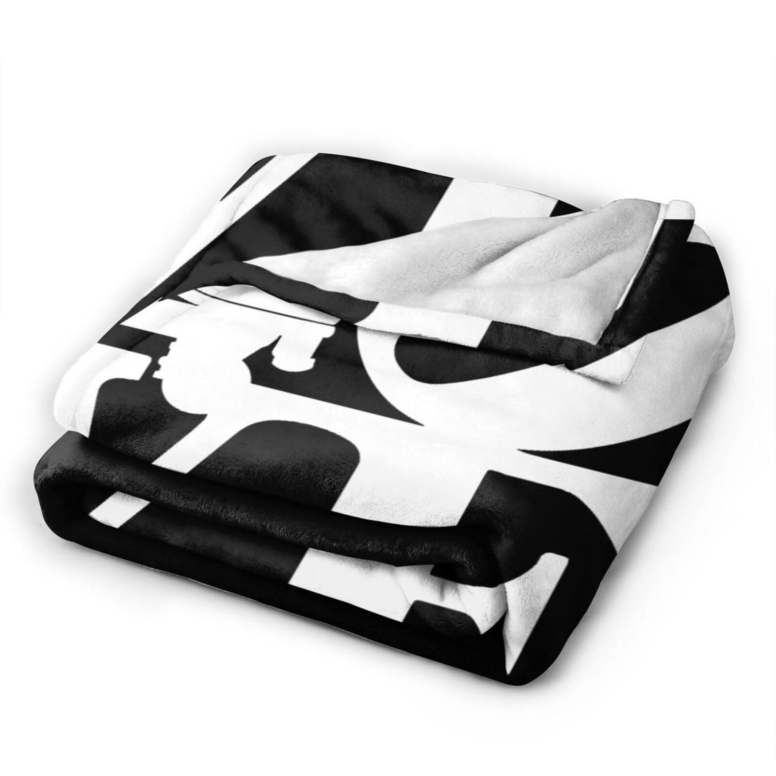 BERULL Love Roller Skate Black Super Soft Fleece Blanket Sofa Flannel Blanket Bedding for Living Room