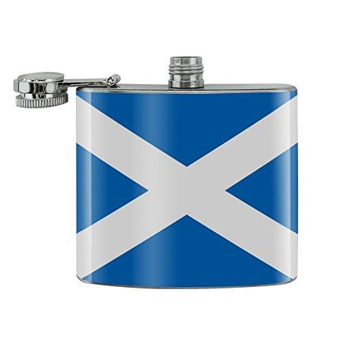 GRAPHICS & MORE Scotland Scottish Country Flag Stainless Steel 5oz Hip Drink Kidney Flask