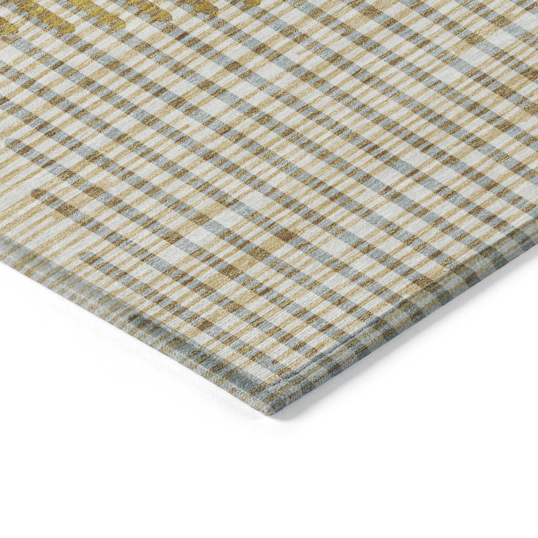Addison Rugs Addison Rugs Chantille ACN1001 Gold 2'6" x 3'10" Indoor Outdoor Area Rug, Easy Clean, Machine Washable, Non Shedding, Bedroom, Entry, Living Room, Dining Room, Kitchen, Patio Rug