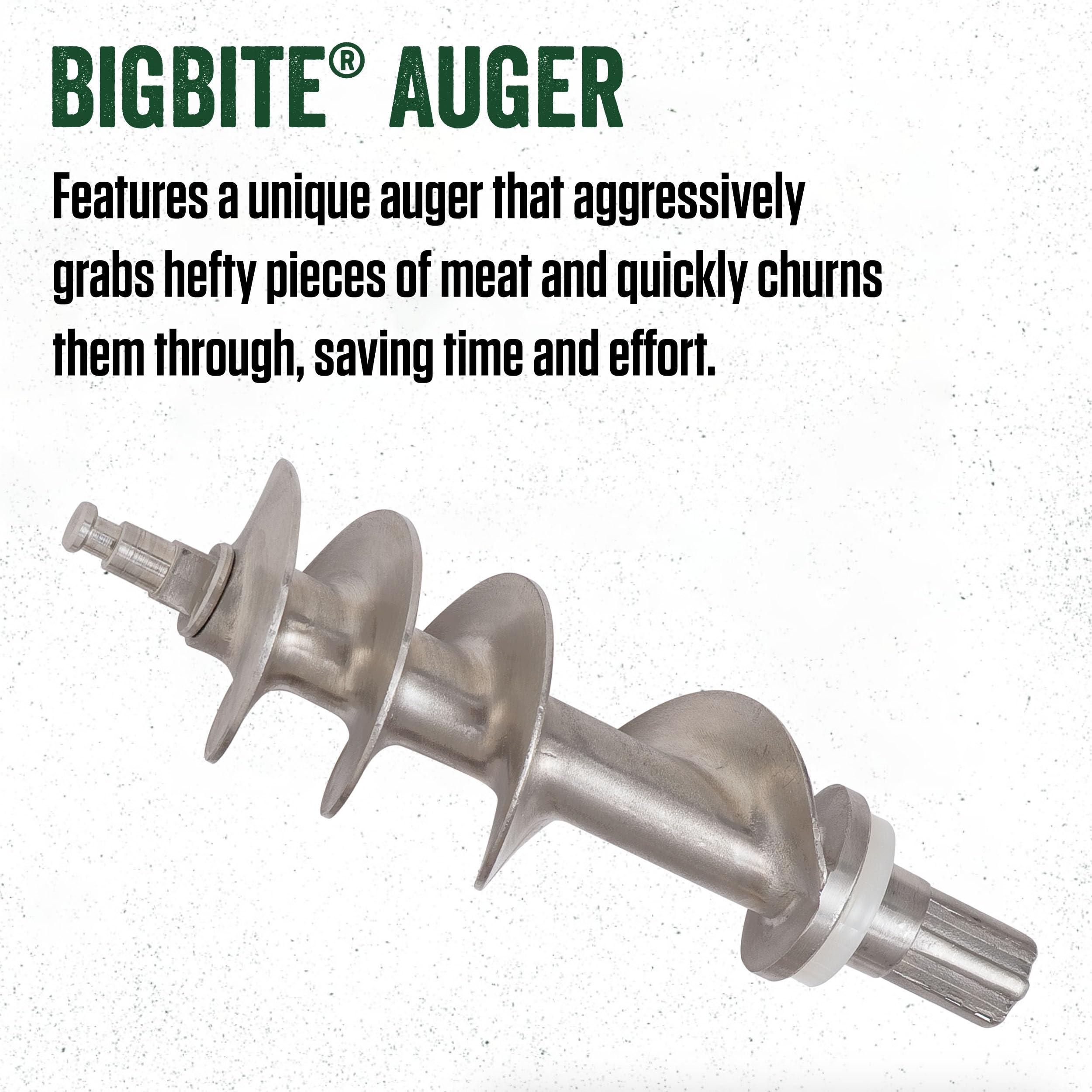 LEM LEM Products BigBite #5 Meat Grinder, 0.35 HP Stainless Steel Electric Meat Grinder Machine, Ideal for Occasional Use