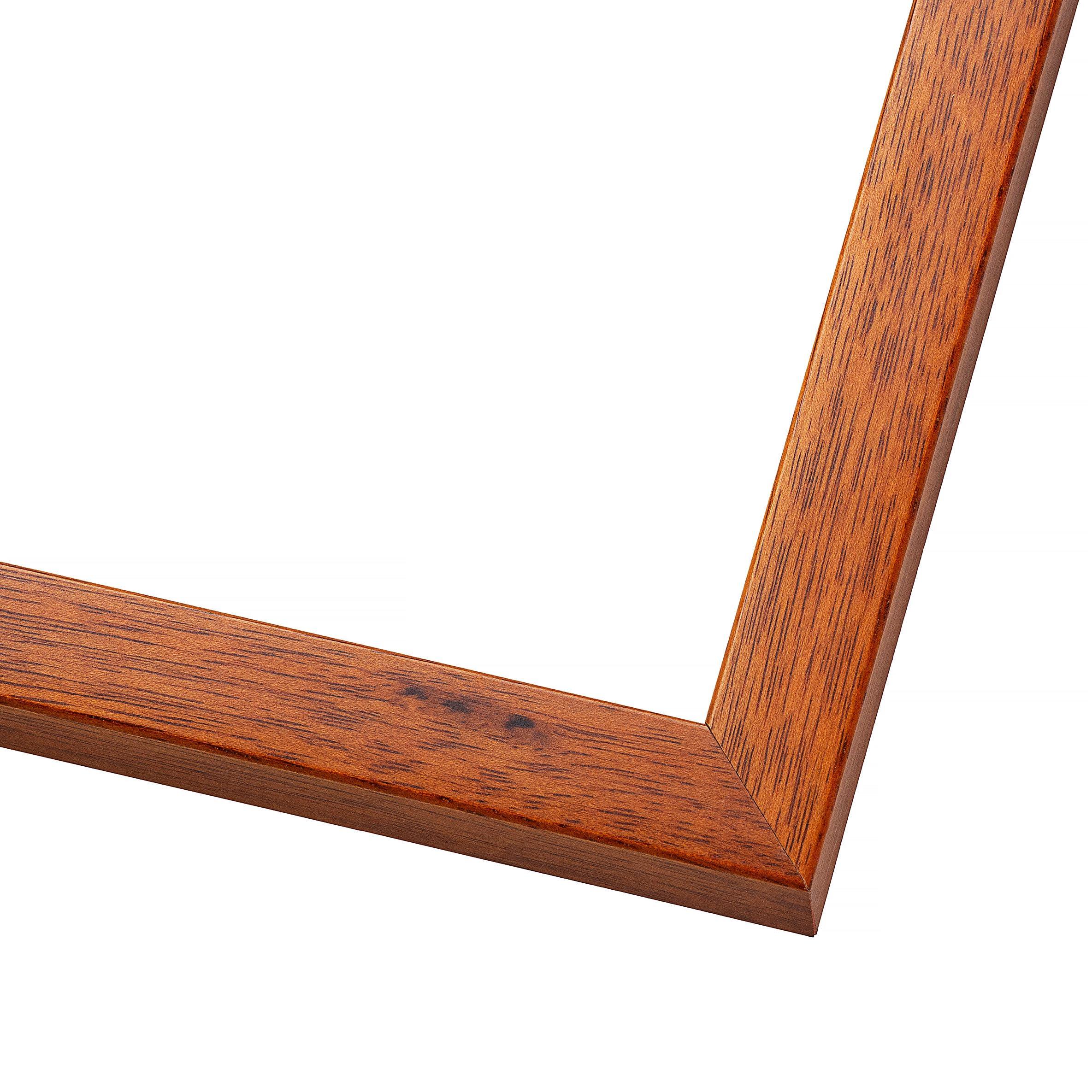 CustomPictureFrames.com 8x5 Frame Brown Honey Pecan Solid Wood Picture Frame | 0.75 Inch Moulding Width | Complete with UV Acrylic Plexiglass, Foam Board Backing & Hanging Hardware