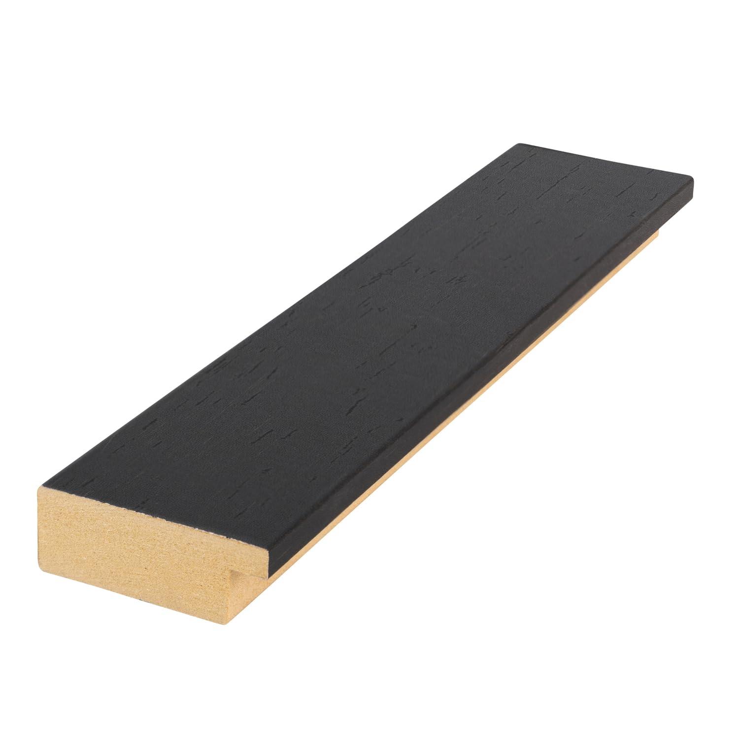 ArtToFrames ArtToFrames 20x41 Inch Brown Picture Frame, This 2.00 Inch Custom MDF Poster Frame is Walnut, Great for Your Art or Photos - Comes with Economy Acrylic