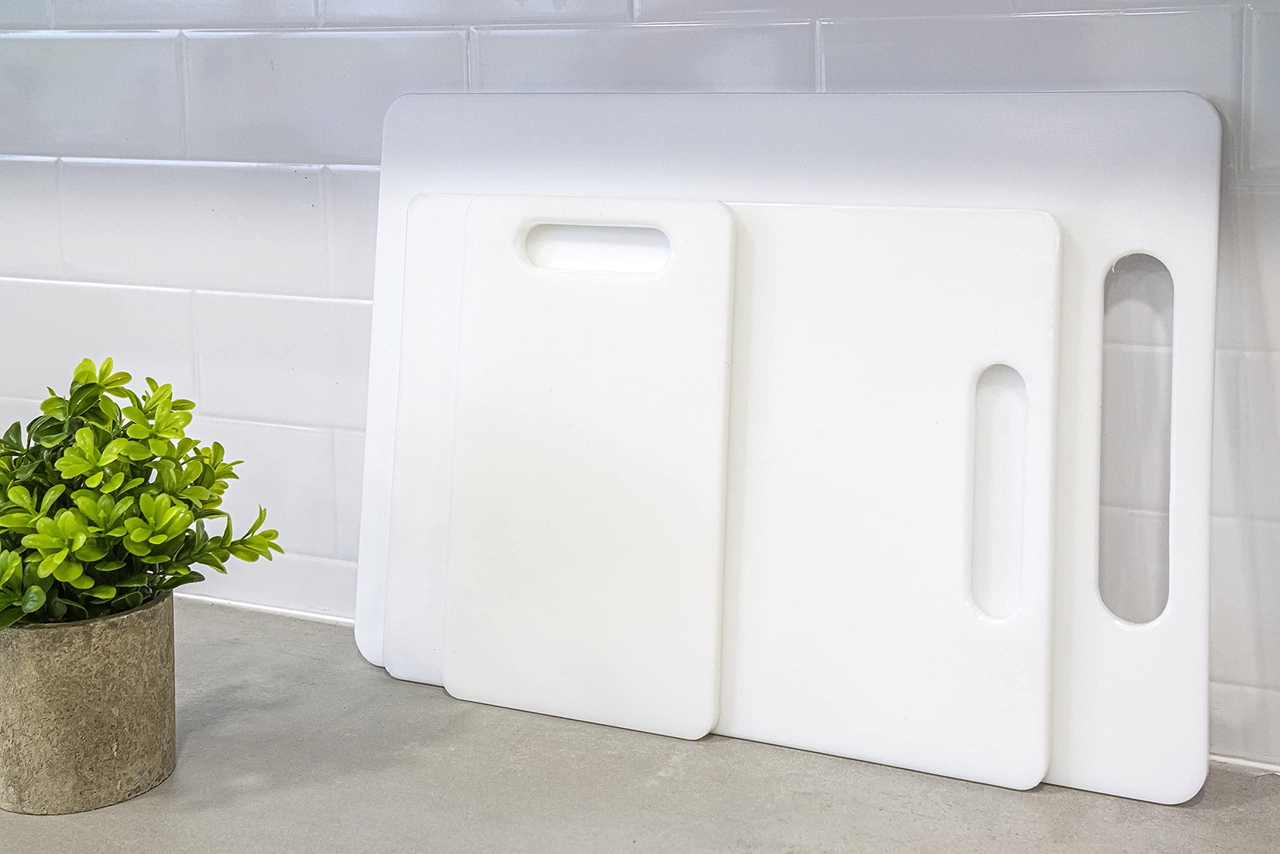 Kitchen Craft KitchenCraft Small Chopping Board, Non Stick, Hygienic Plastic, White, 25 x 15 cm