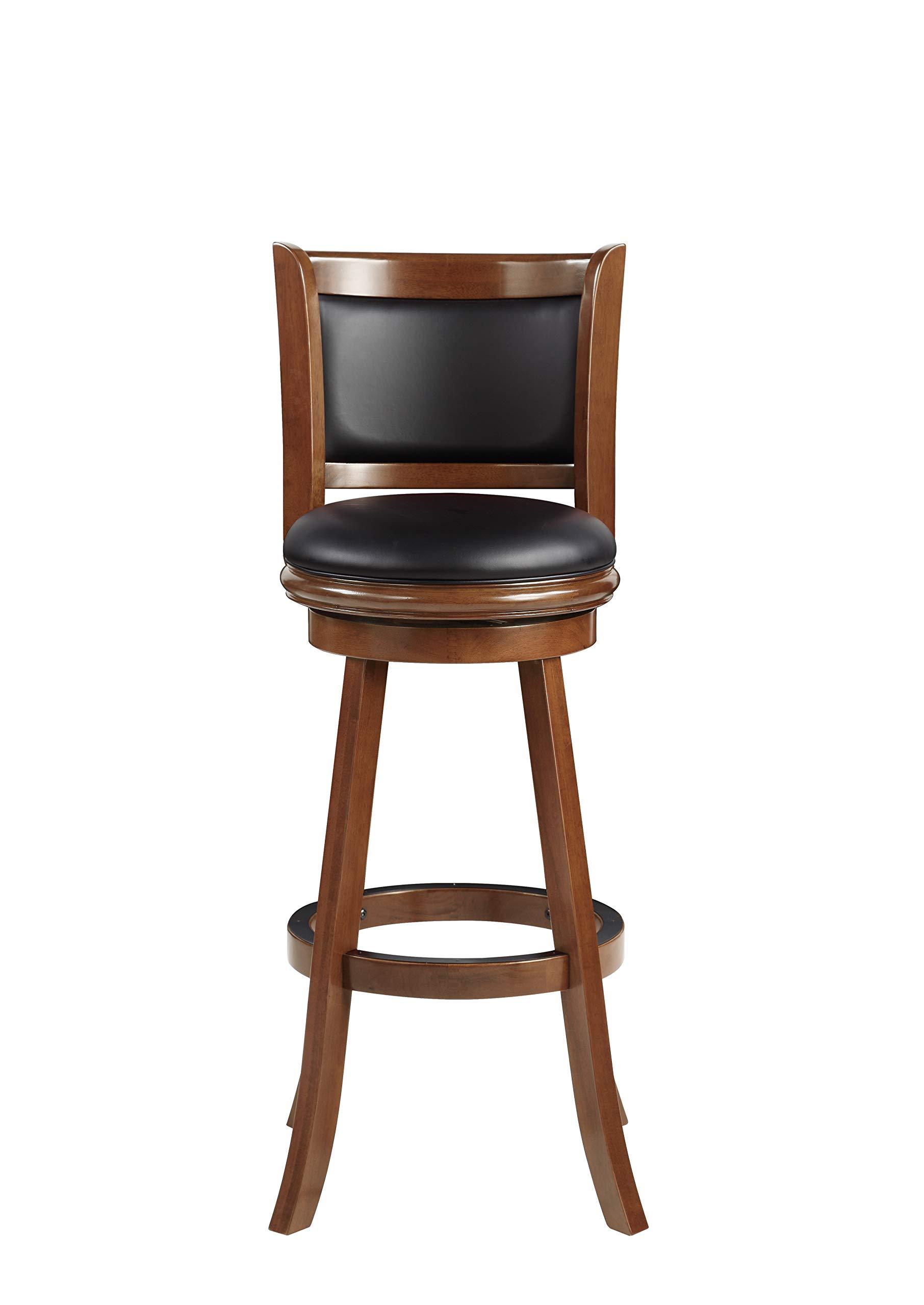 Boraam Boraam Augusta Extra Tall Swivel Bar Stool, 34-Inch, 1-Pack, Cherry