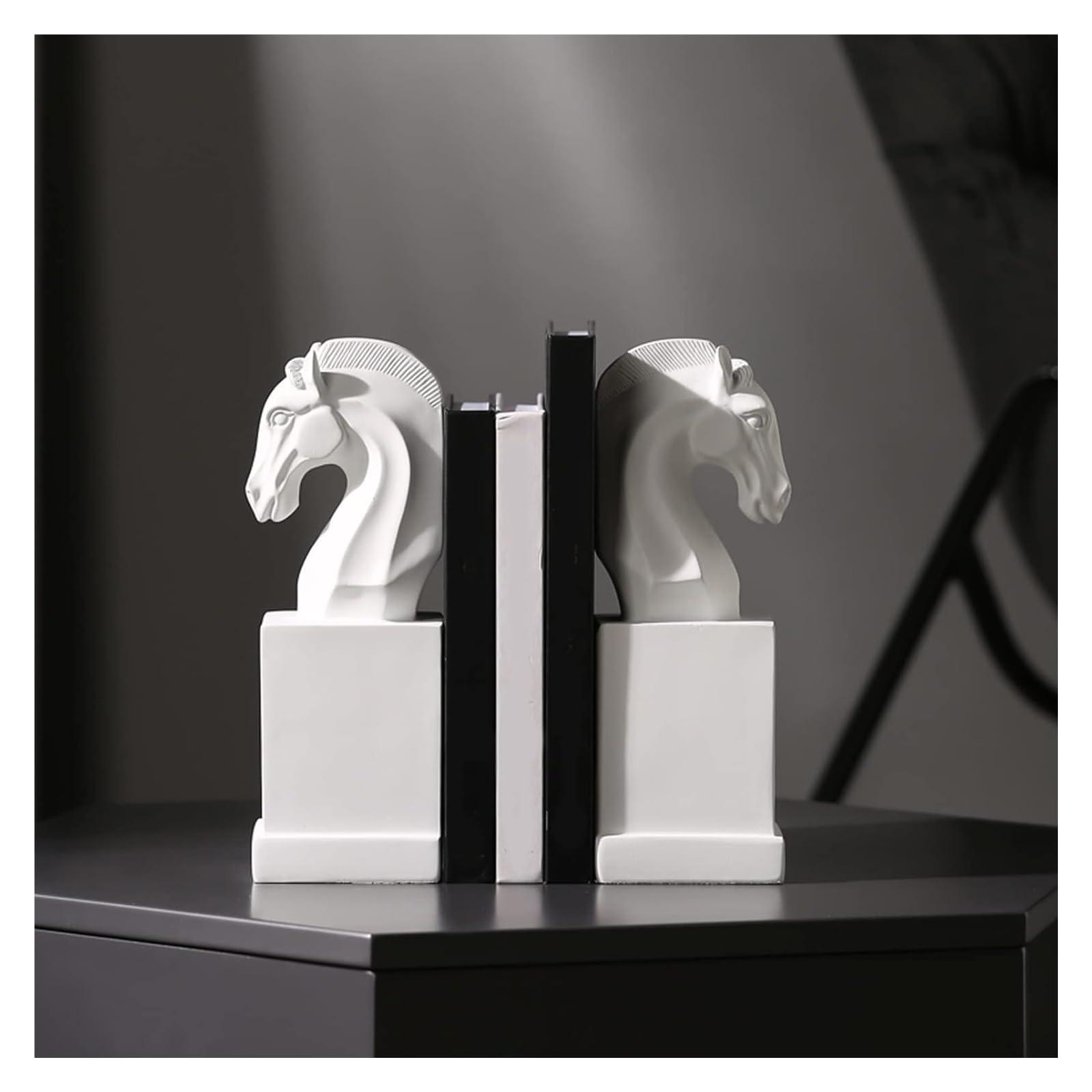 TiStm Book Ends Bookends Book Ends to Hold Books for Office Resin Bookends for Shelves Book Stoppers Supports Bookends for Shelves