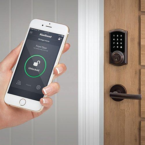 Kwikset Kwikset Premis Touchscreen Smart Lock Electronic Deadbolt, Works with Apple HomeKit via Apple HomePod or Apple TV, in Venetian Bronze