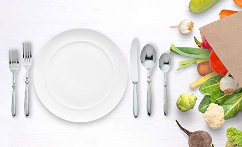 B&F B&F Piece Nikita Bistro 20 Pc Forged Stainless Steel Flatware Set, 3.4 LB, Silver