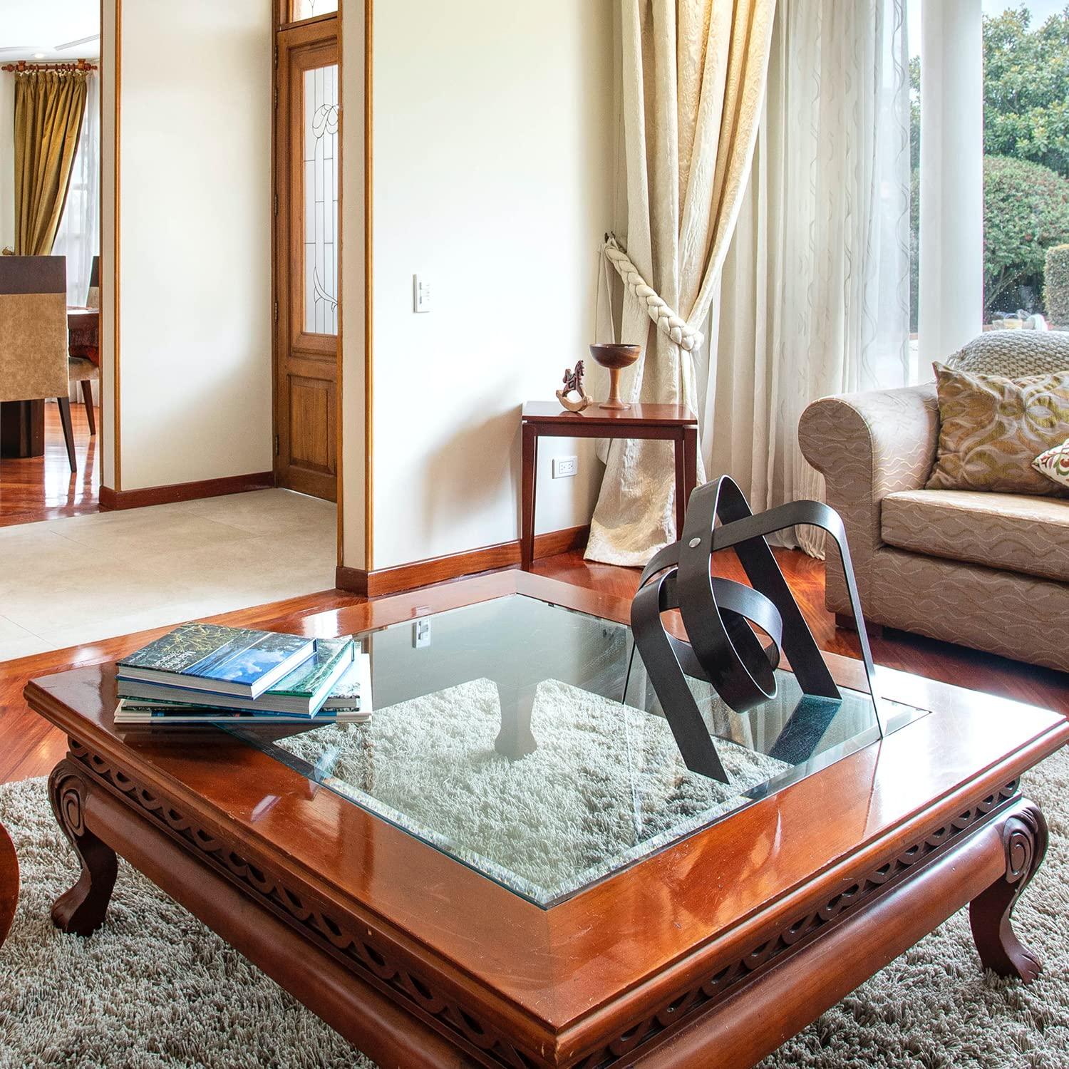 Fab Glass and Mirror Custom Cut Glass 1/4\" Thick - Clear Tempered Glass Cut to Size - Rectangle Replacement Glass for Table Tops, Glass Shelves, Windows with Bevel Edge by Fab Glass and Mirror