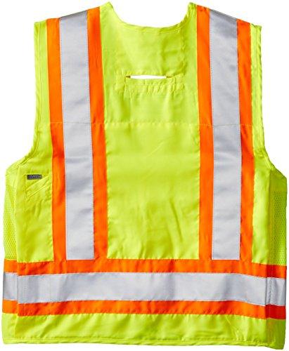 VIKING Viking Men Surveyor Hi-Vis Safety Vest with U Configuration 4\" Reflective Tape, Green - Large