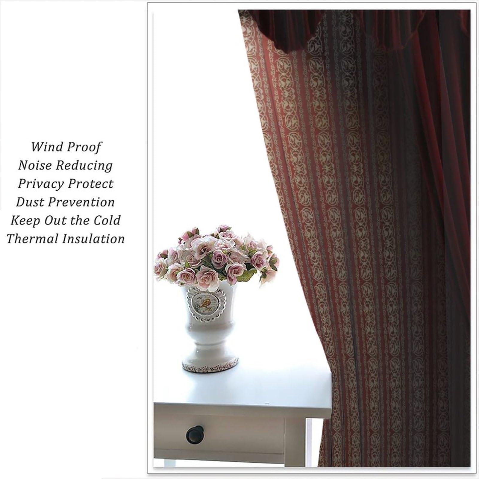 gaoyaqing Theatre Curtains, Show Stage with Classic Curtains Wooden Plank Floors Digital Illustration Curtains Print, Living Room Bedroom Window Drapes 2 Panel Set Room Blackout Decorative 63x63in