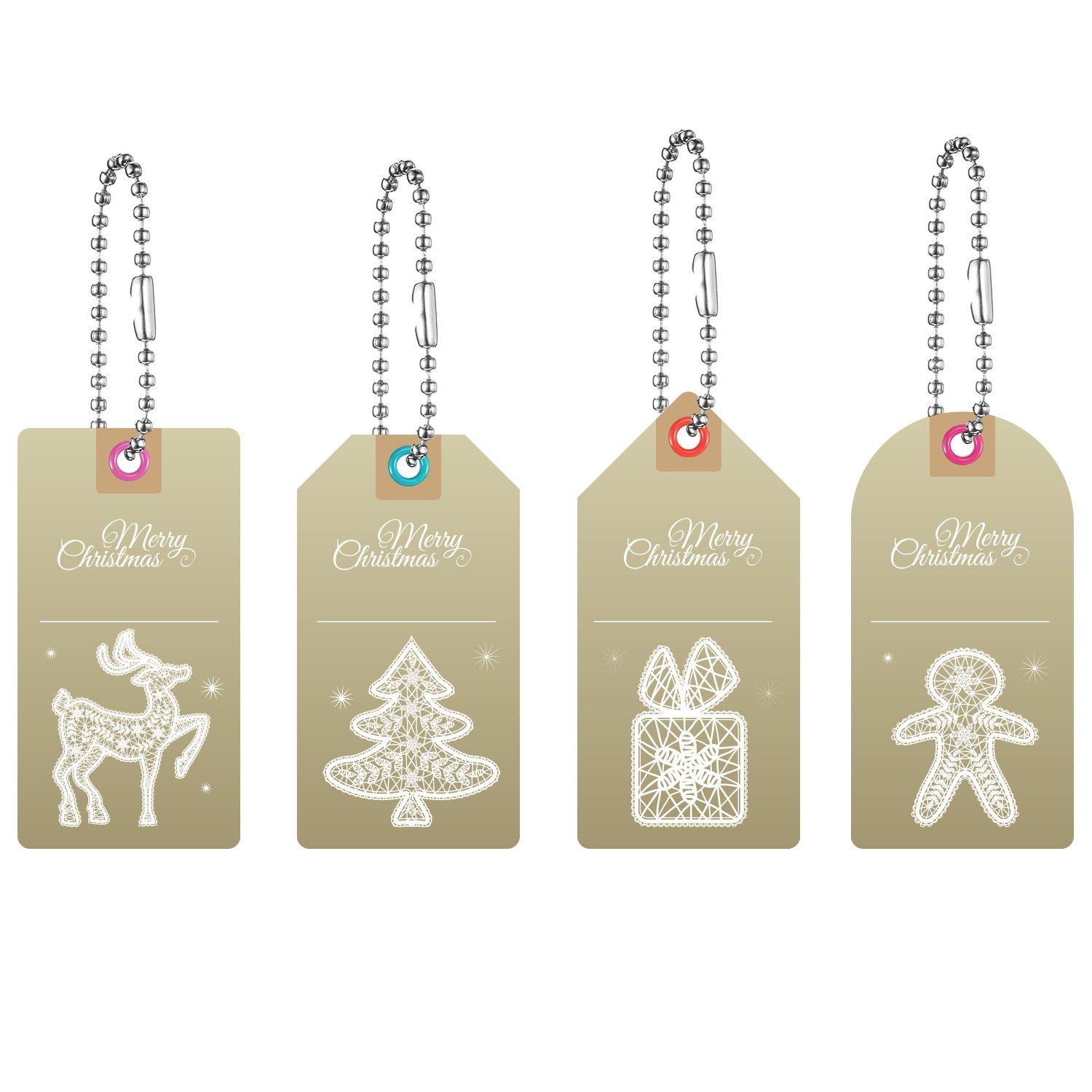 Shappy Shappy 10 Feets Beaded Ball Pull Chain Extension Roller Shade Bead Chain Extender with 10 Pieces Matching Connector for Window Blind Vertical Replacement (4.5 mm,Silver)