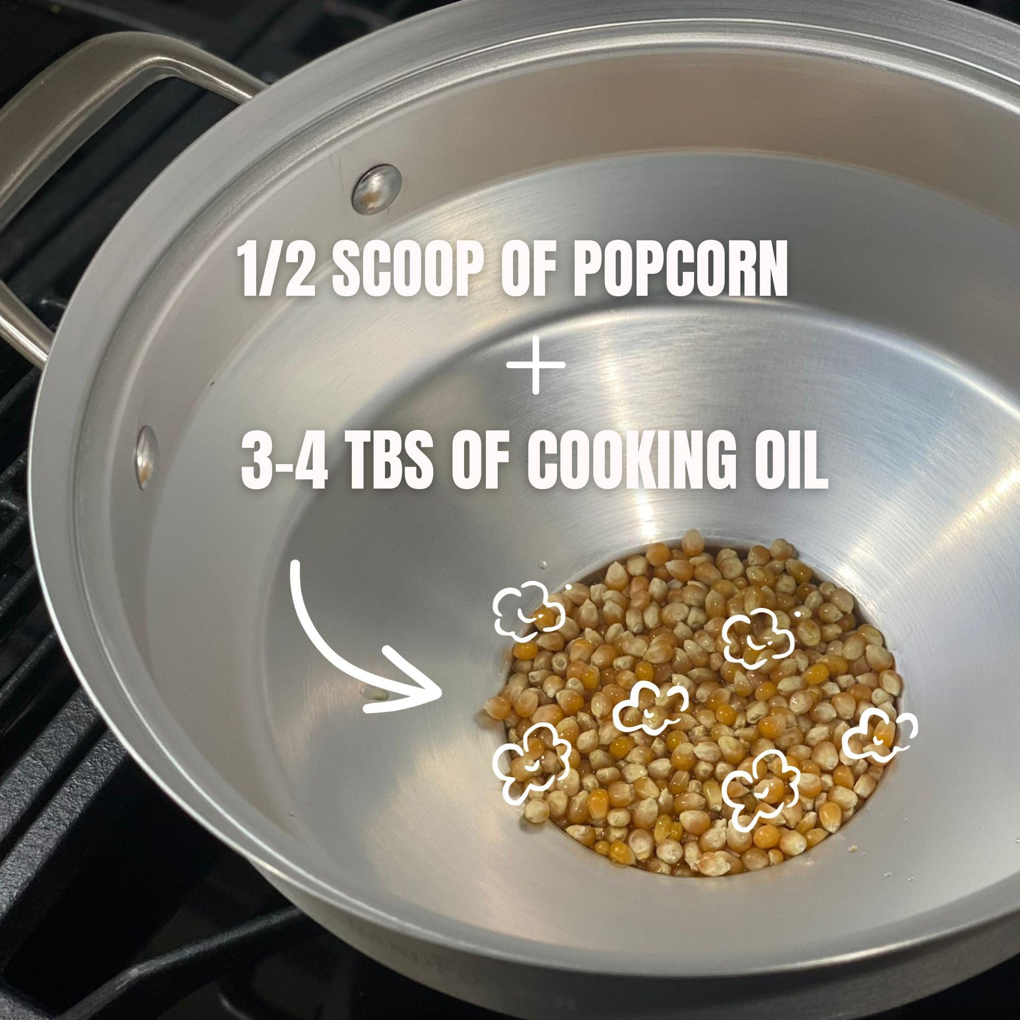 The GrandPopper The Grandpopper Popcorn Popper | No-Shake, No-Stir Premium Stovetop Popcorn Maker | Popcorn Pan | Popcorn Pot | Pops Kernels Perfectly Without Burning | Easy Serving