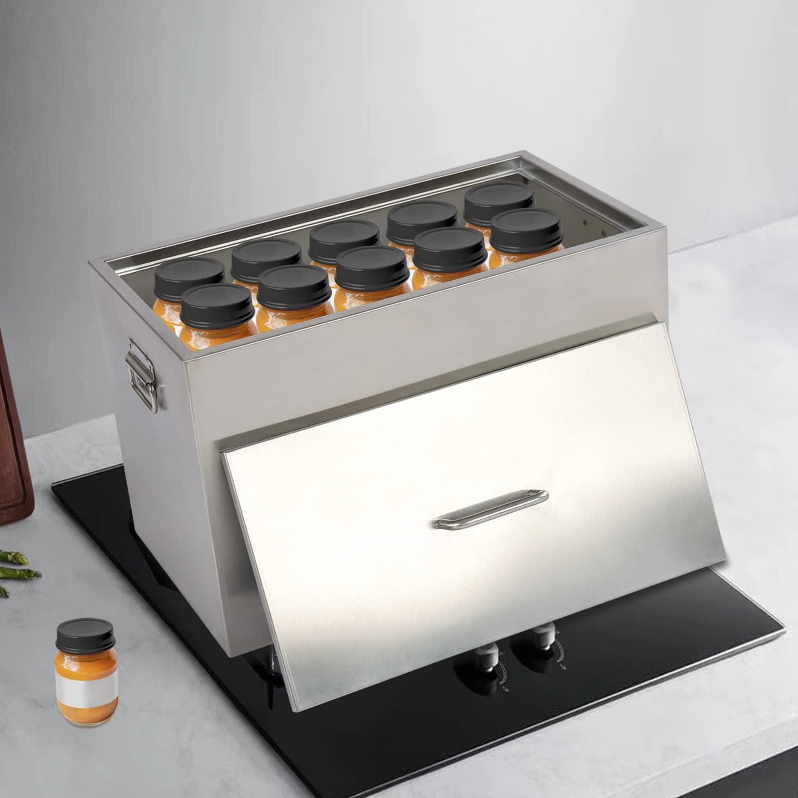 CUBELLIN CUBELLIN Commercial Water Bath Canner 50L Stove Top Canner Pot Stainless Steel Boiling Water Canner with Can Racks Kitchen Water Bath Canning Pot