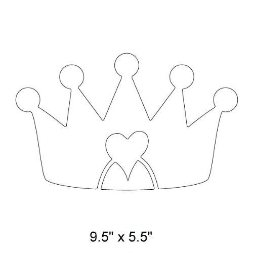 My Wonderful Walls My Wonderful Walls Princess Crown Wall Stencil for Painting a Princess Themed Girls Room