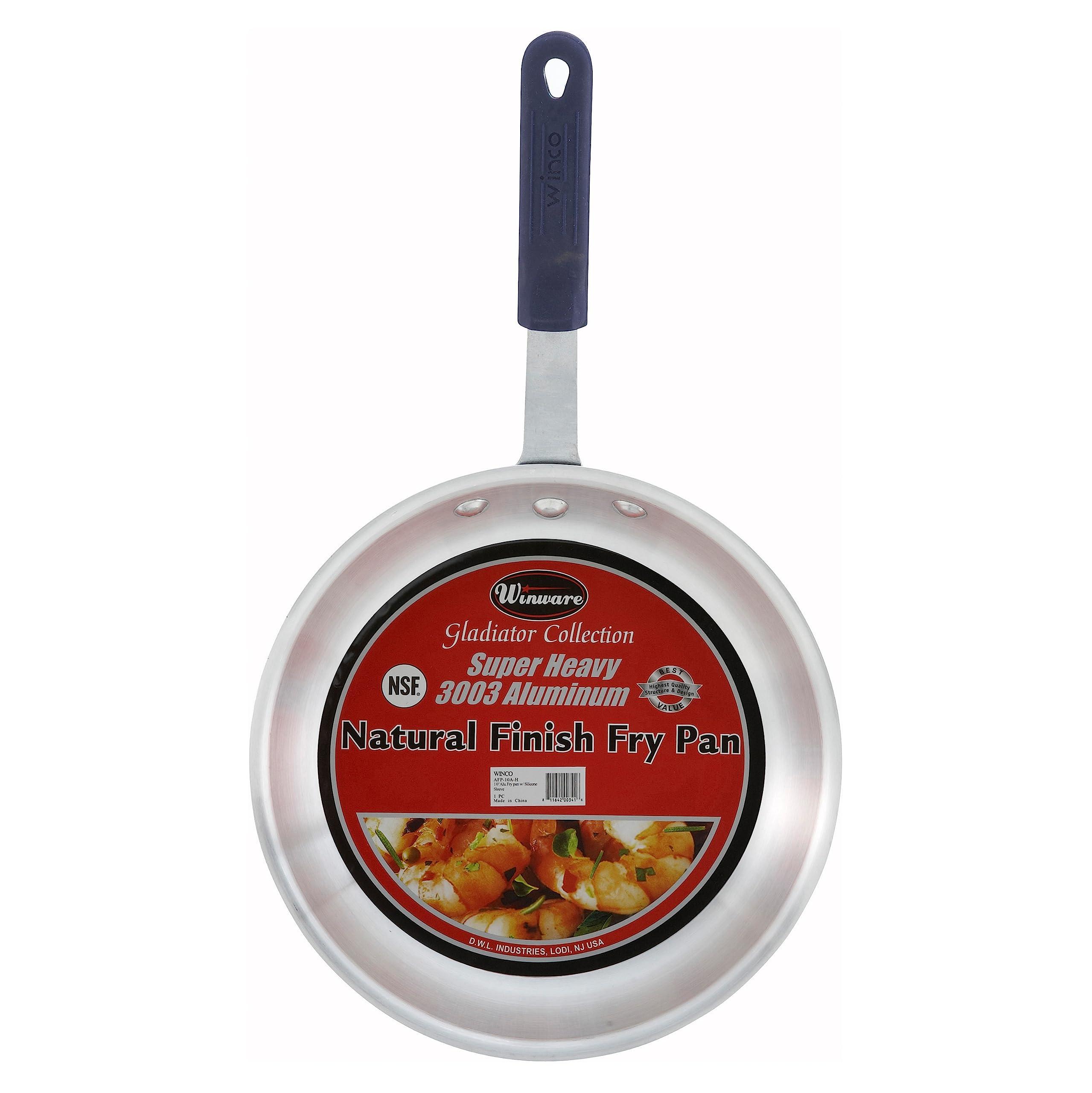 Winware Winware 14 Inch Aluminum Fry Pan with Silicone Sleeve