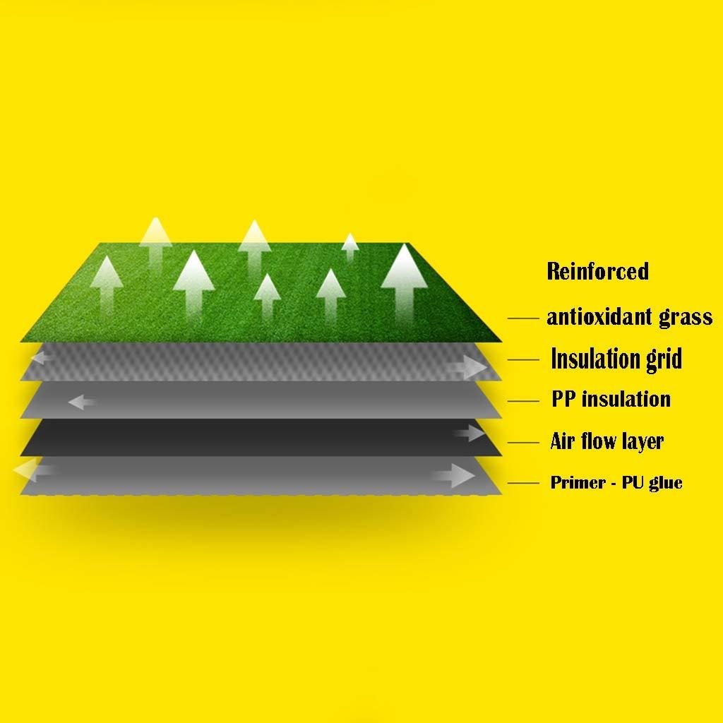 Artificial grass Artificial grass, Outdoor Turf Green Thicken 2cm Lawn Simulation Plastic Plant Balcony Roof Insulation Fake Carpet (Size : 2x4m)