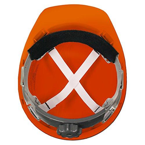 Jackson Safety Jackson Safety Charger Safety Hard Hat with 4-Point Ratchet Suspension, Cap-Style, HDPE, Orange (Case of 12), 20398
