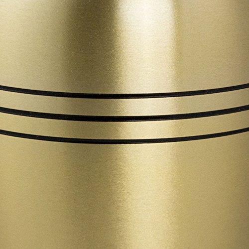 OneWorld Memorials Classic Tri Band Bronze Memorial Urn for Adults - Large - Holds Up to 190 Cubic Inches of Ashes - Bronze Gold Cremation Urn for Ashes