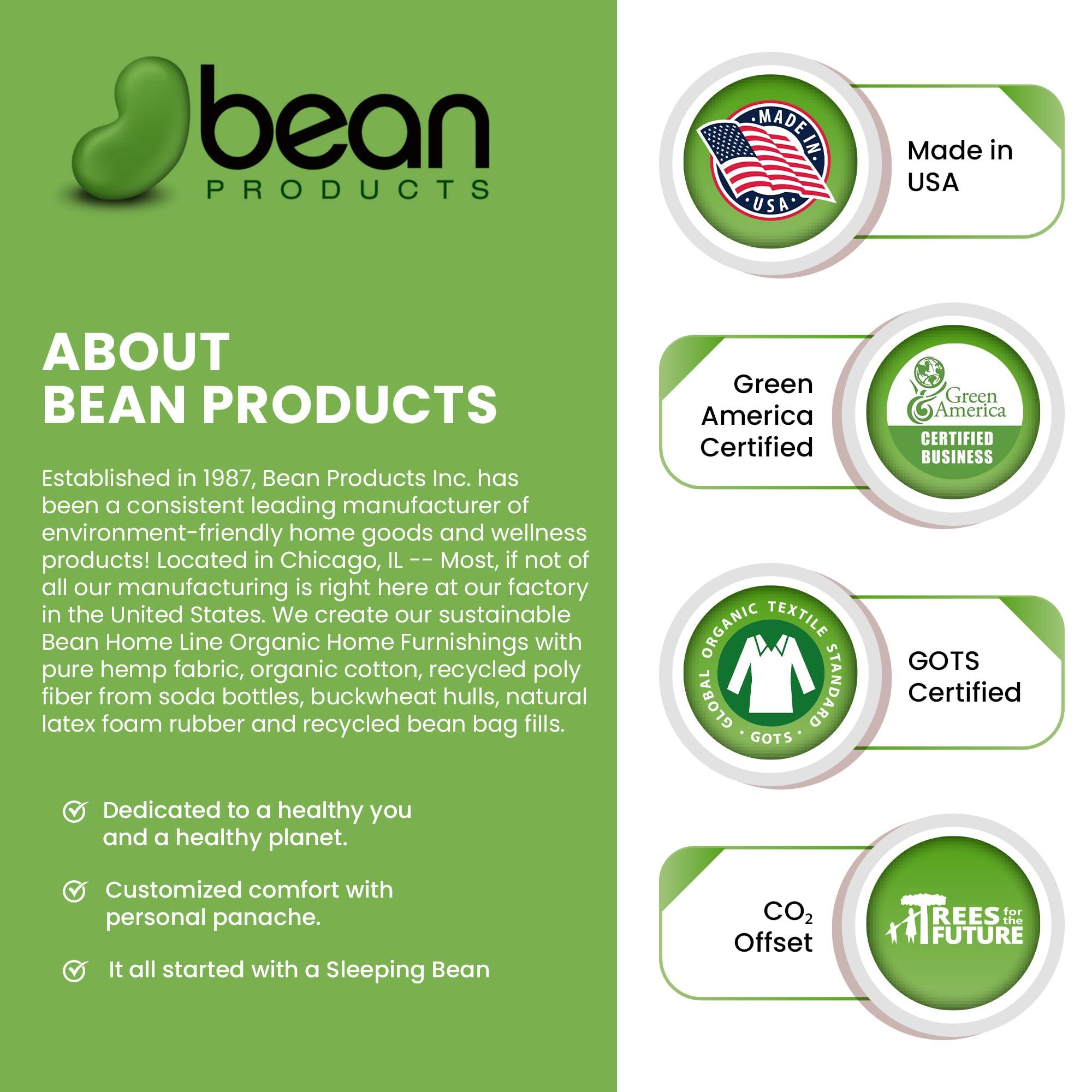 Bean Products Bean Products Small Vinyl Bean Bag Chair | Filled w/Polystyrene Beads & CertiPUR Foam | Made in USA | 31”W, 33”L, 20”H | 15lb | Available in 2 Sizes | Perfect for Teens & Kids | Purple