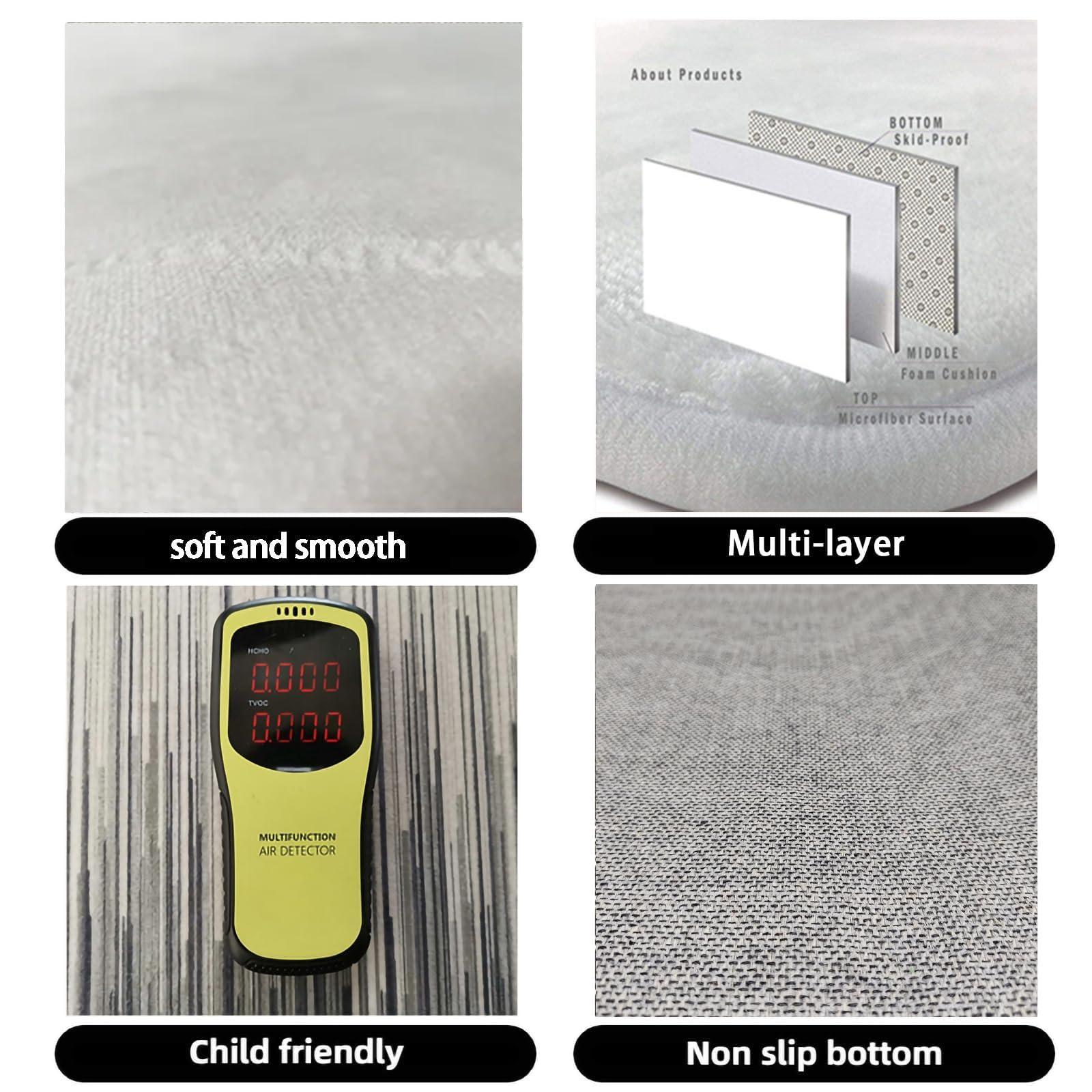 MLWC Red Music Lover Area Rug, Black White Piano Keys Decorative Rug, Easy Clean Carpet with Anti-Slip Backing for Bedroom Living Room Dining Room Office 3ftx5ft