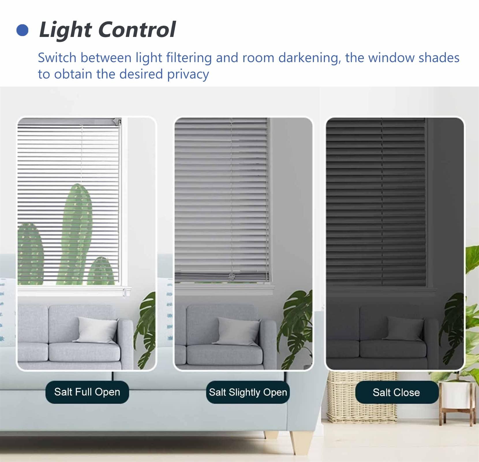 JLXJYS JLXJYS Office Bathroom Aluminum Venetian Blinds - White Waterproof Privacy Screen Sun Shade, 75cm/95cm/115cm/135cm/155cm Wide (Size : 135x220cm(53"x86.6"))