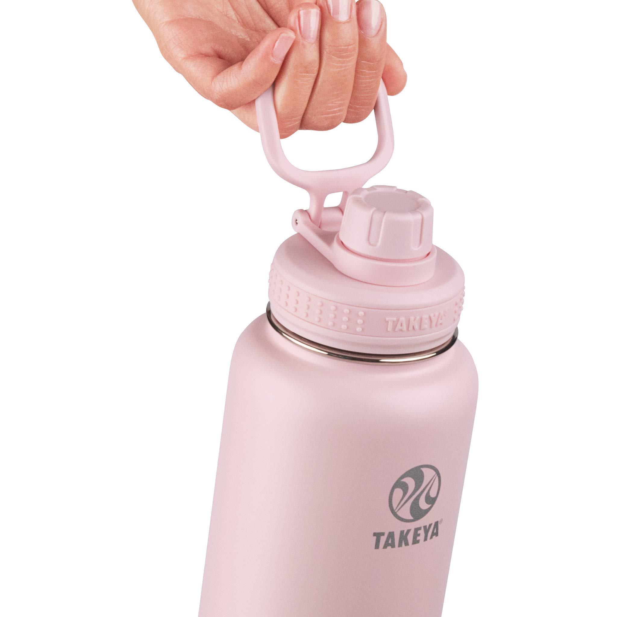 Takeya Takeya Actives Insulated Stainless Steel Water Bottle with Spout Lid, 40 Ounce, Blush