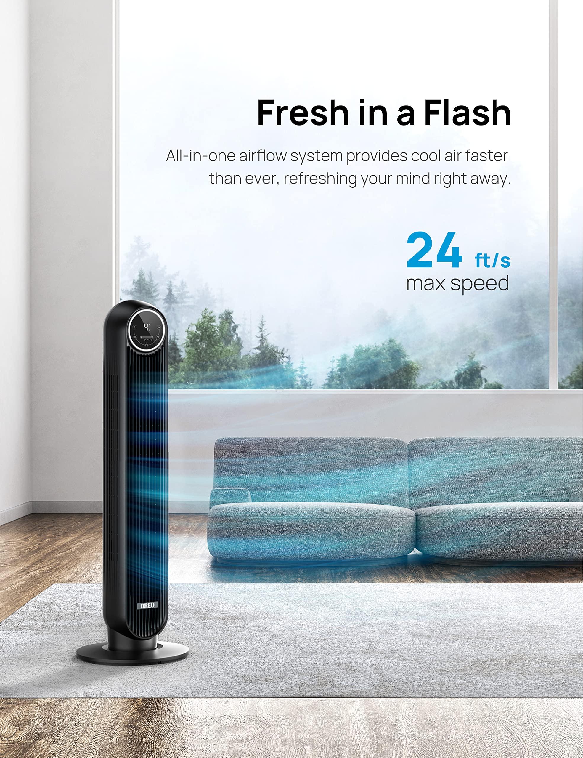 Dreo Dreo Tower Fan Bundle with Remote and Bladeless Design (Nomad One (DR-HTF007) + Cruiser Pro T2)