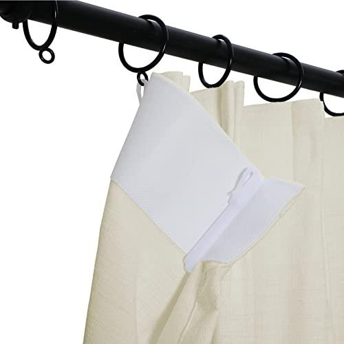 TWOPAGES TWOPAGES Ivory White Cotton Curtains - 84 Inch Long, Light Reducing Pinch Pleat for Dining Room, Natural Linen Textured Window Curtain (1 Panel, 52 x 84 Inches)