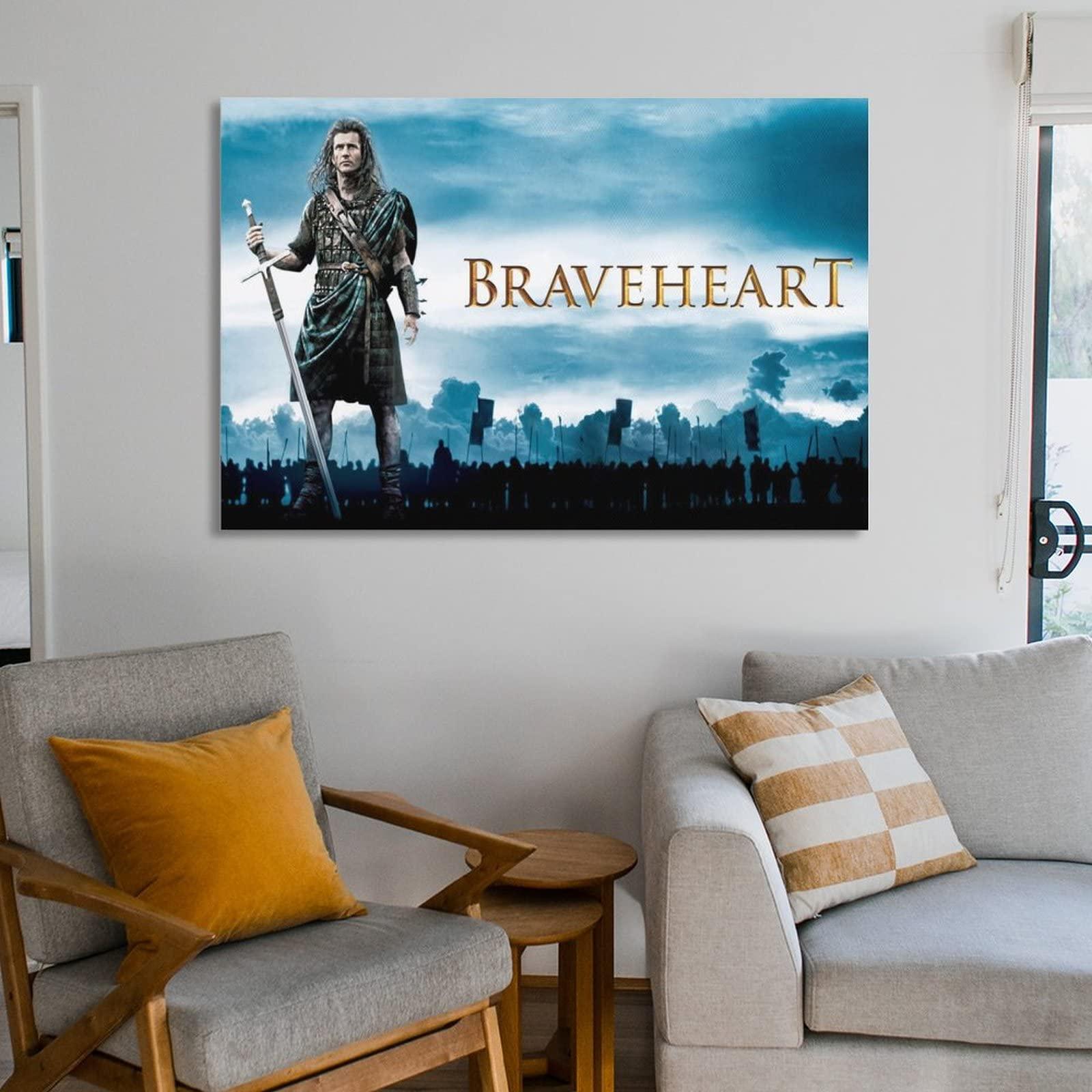 HAUHAU Braveheart Movie Poster (23) Room Aesthetic Poster Print Art Wall Painting Canvas Posters Gifts Modern Bedroom Decor 20x30inch(50x75cm)