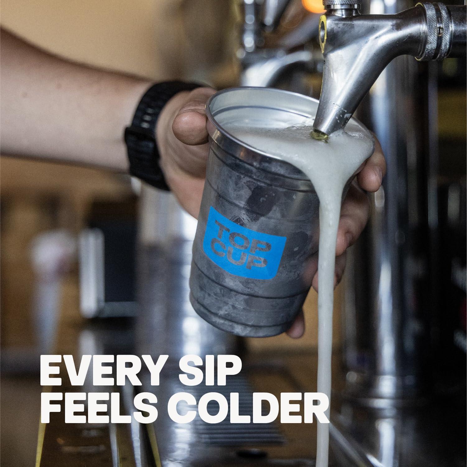 Top Cup Top Cup by Ball 20 Ounce, 30 Count, Reusable Aluminum Party Cups | Cold-Holding, Recyclable, Made in USA