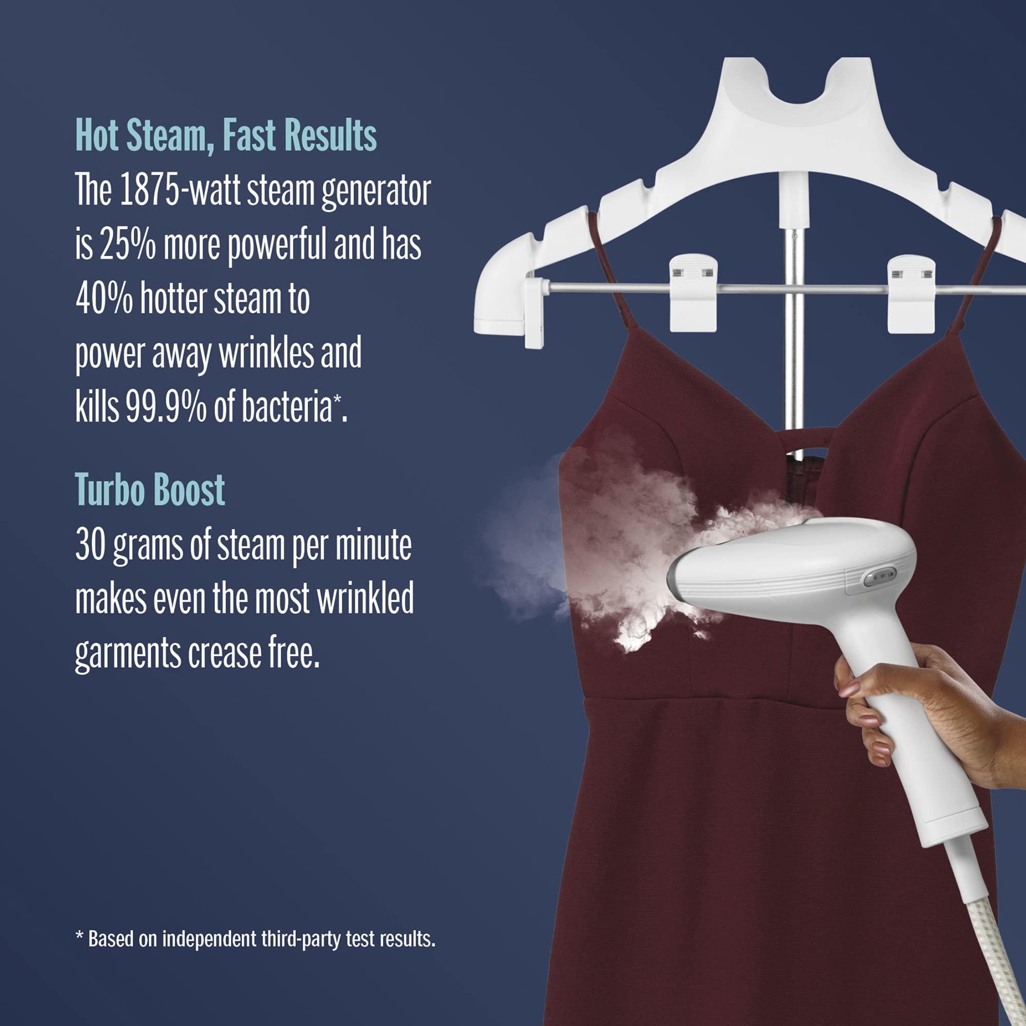 Conair Conair Full Size Garment Steamer for Clothes, Turbo ExtremeSteam 1875W Professional Steam and Press