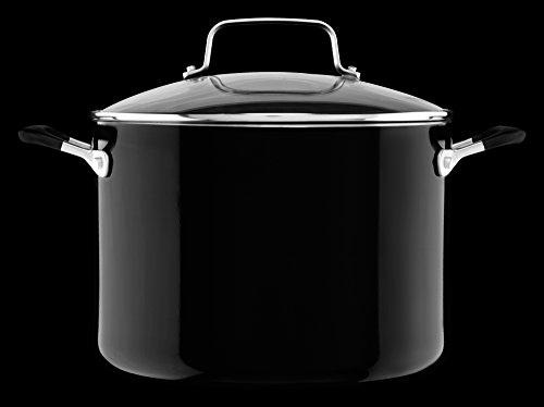 KitchenAid KitchenAid Aluminum Nonstick 8.0 quart Stockpot with Lid - Onyx Black, Medium
