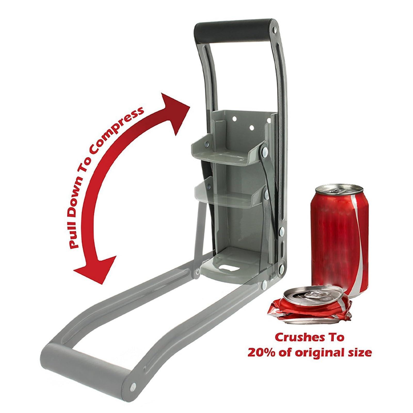 ZJchao 12oz Wall Mounted Can Crusher for Industrial Supplies Easy Handle Space Saving Fast Recycling with Iron Hardware for Spraying Plastics