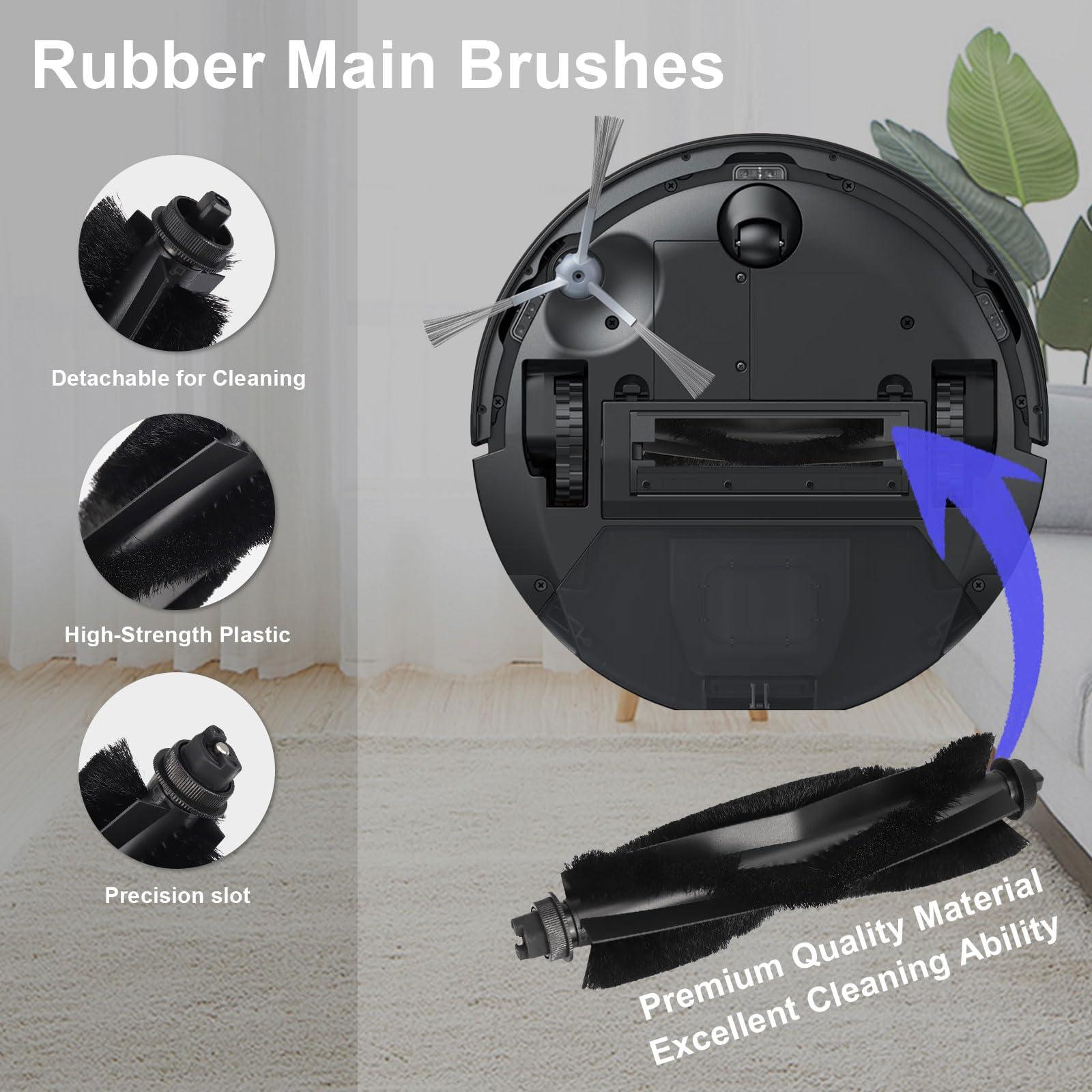 Feilifan 13 PCS Replacement Parts for Eufy Robot Vacuum models L50/ L60 Series with Self-Empty Station, Accessories Kit Roller Brush, Side Brushes, Washable Filters, Dust Bags