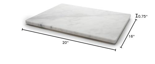 Fox Run Fox Run 3829 Marble Pastry Board White, 16 x 20 x 0.75 inches
