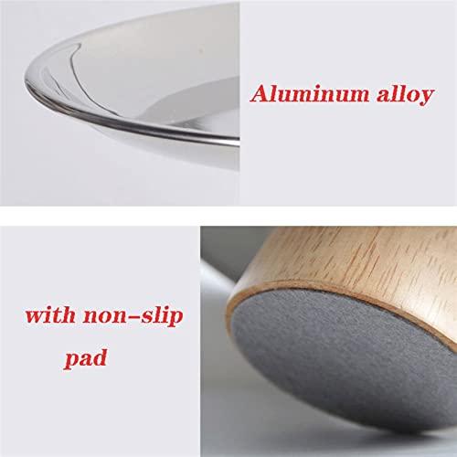 Generic Fruit Bowls Simple Metal Silver Fruit Plate Porch Storage Plate Dining Table Coffee Table Dessert High Foot Tray Snack Bowl Fruit Basket (Size : Small)